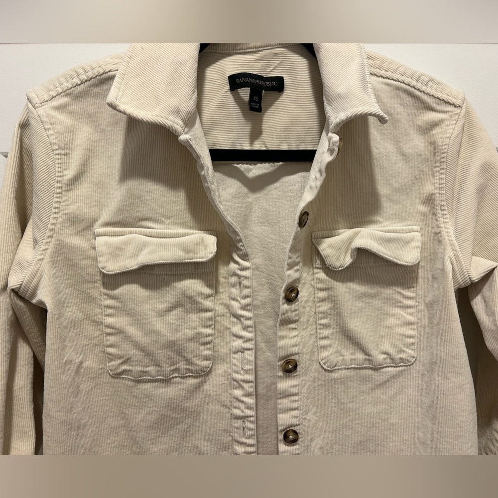 Banana Republic Corduroy Button-Down Shirt Size XS - Picture 4 of 7